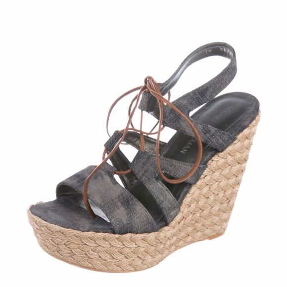 COPY - Stuart Weitzman Tiegirl Platform Wedges - Picture 2 of 4